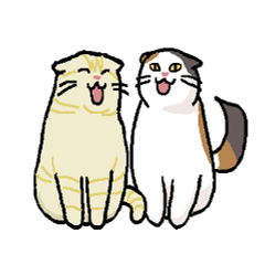 [LINEスタンプ] おりんときなこ