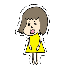 [LINEスタンプ] おびえ照子ちゃんの画像（メイン）