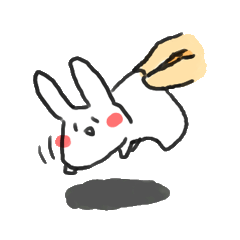 [LINEスタンプ] うさぎ、うさ。の画像（メイン）