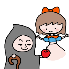 [LINEスタンプ] ミキオレンジの白雪姫で日常会話の画像（メイン）