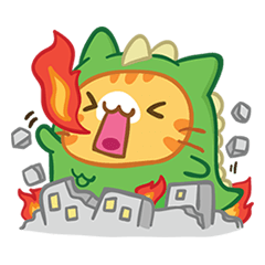 [LINEスタンプ] What does the cat say ... Meow 2の画像（メイン）