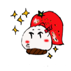 [LINEスタンプ] 苺大福ちゃん