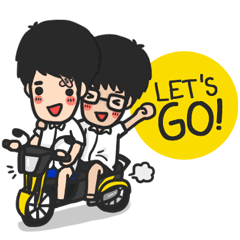 [LINEスタンプ] Boys Love@love love you