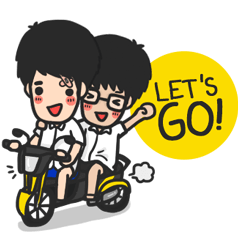 [LINEスタンプ] Boys Love@love love youの画像（メイン）