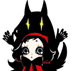 [LINEスタンプ] little red hood and the big bad wolfの画像（メイン）