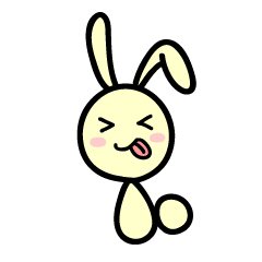 [LINEスタンプ] うさぎの”うー”