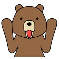 [LINEスタンプ] クマ！クマ！！クマ！！！