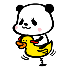 [LINEスタンプ] ぱんだ、ふむふむちゃん