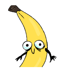 [LINEスタンプ] Awkward Bananaの画像（メイン）