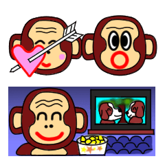 [LINEスタンプ] JIN-JIN のおサル生活の画像（メイン）