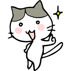 [LINEスタンプ] 前髪チャンス猫の画像（メイン）