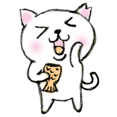 [LINEスタンプ] 野良猫のシロちゃん