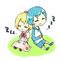 [LINEスタンプ] あおきいろ兄妹