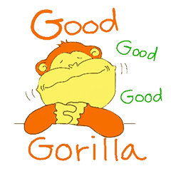 [LINEスタンプ] Good Gorillaの画像（メイン）