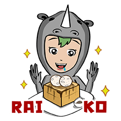 [LINEスタンプ] Raiko,the drama queen(ENG)の画像（メイン）