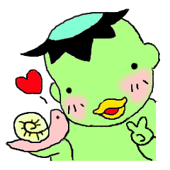 [LINEスタンプ] うちのかっぱくん