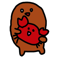 [LINEスタンプ] カニになりたいカニクリームころっけさん