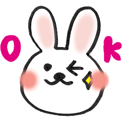 [LINEスタンプ] うさぎのめーちゃんからのメッセージ