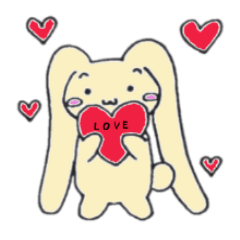 [LINEスタンプ] うさぎのロップの画像（メイン）