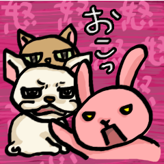 [LINEスタンプ] おこ－怒りのワンクッションスタンプの画像（メイン）