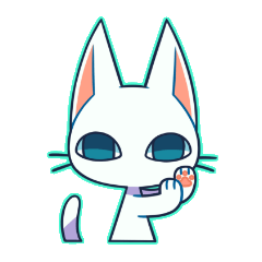 [LINEスタンプ] 眼力ねこさんの画像（メイン）