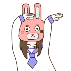 [LINEスタンプ] セーラーとうさぎ