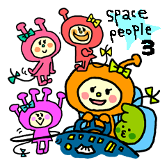 [LINEスタンプ] Space people3の画像（メイン）