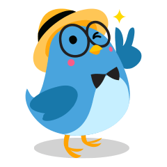 [LINEスタンプ] Birdie, the friendly bird