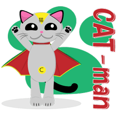 [LINEスタンプ] CAT-MANの画像（メイン）