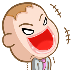 [LINEスタンプ] Donut Mouth (English Version)