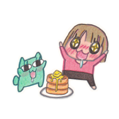 [LINEスタンプ] ゆうちゃんとねこ？のみー