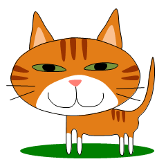 [LINEスタンプ] ぶさかわトラ猫のチョコ