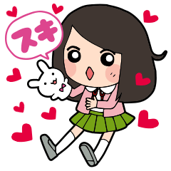 [LINEスタンプ] かわいい女の子のスタンプですの画像（メイン）