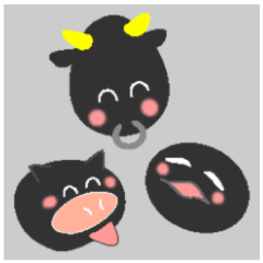 [LINEスタンプ] 黒いやつらの画像（メイン）