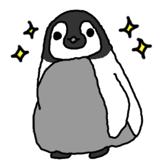 [LINEスタンプ] 赤ちゃんコウテイペンギンの画像（メイン）