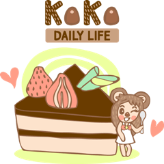 [LINEスタンプ] KoKo 's Daily Lifeの画像（メイン）