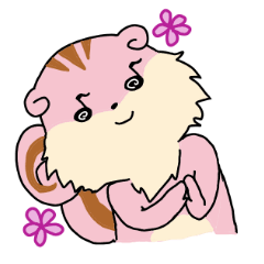 [LINEスタンプ] 敬語のピンクりすと脱力系のきいろりす