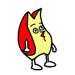 [LINEスタンプ] トンガリりんご