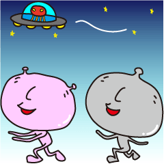 [LINEスタンプ] 宇宙夫婦の画像（メイン）