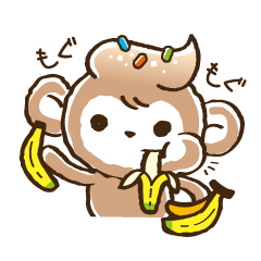 [LINEスタンプ] Cream monkey