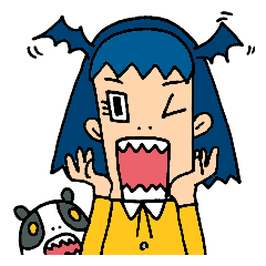 [LINEスタンプ] オカル子さんとシャウぱんだの画像（メイン）