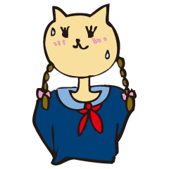 [LINEスタンプ] ねこ高校生 2学期の画像（メイン）