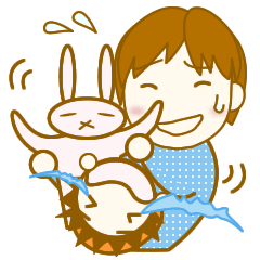 [LINEスタンプ] 頑張れイクメン！！