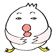 [LINEスタンプ] 鳥のPちゃんの画像（メイン）