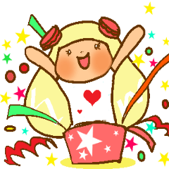 [LINEスタンプ] happyマカロンちゃん