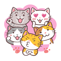 [LINEスタンプ] ニャンズ5（ファイブ）