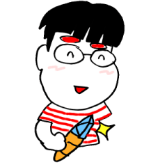 [LINEスタンプ] ホバタくん♪01♪の画像（メイン）