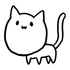 [LINEスタンプ] まったり ねこ