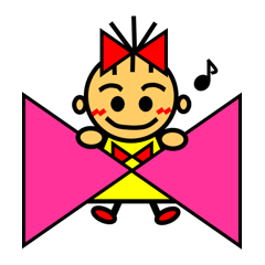 [LINEスタンプ] りぼん大好き、りぼんちゃん。（文字なし）