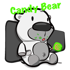 [LINEスタンプ] Candy Bear